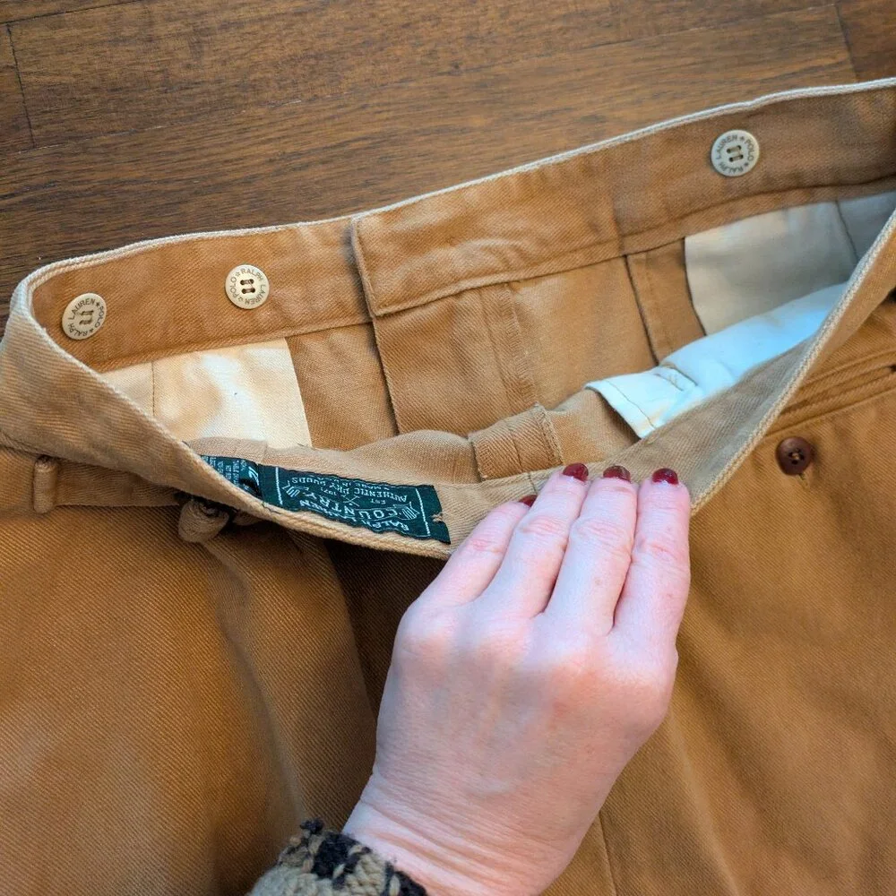 Ralph Lauren Country Tan Brown Equestrian Skirt - Picture 4 of 5